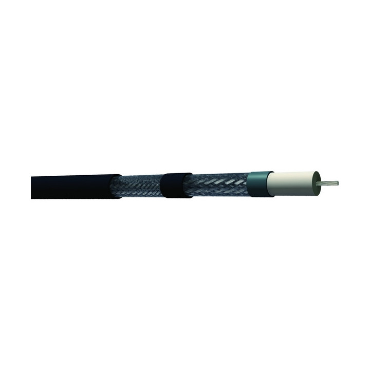 TRIAX11 Câble Triax 11 pour caméra 75 Ohms PVC noir Ø 10,90mm