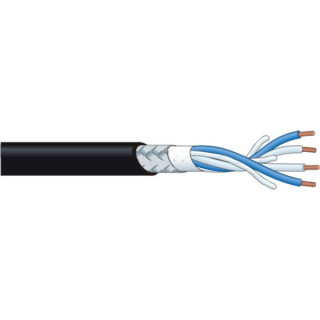 Câble Starquad Microphone Canare L-4E5C noir Ø 4,80mm (100m)