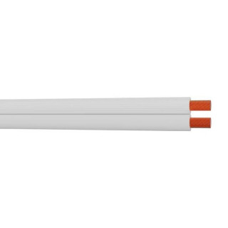 40305122B Câble HP méplat 2x1.00mm² PVC blanc (100m)