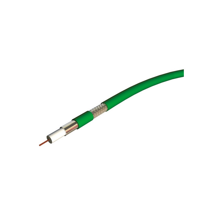 VCB100 Câble vidéo numérique âme souple Ø6.95mm PVC vert(touret1000m)