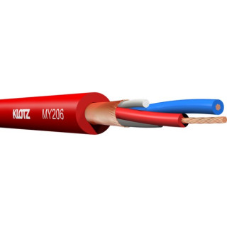 Câble micro souple 2x0.22mm² PVC rouge Ø 6,15mm (100m)