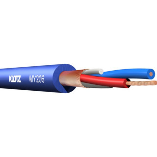 Câble micro souple 2x0.22mm² PVC bleu Ø 6,15mm (100m)