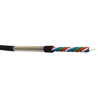 STARQUAD Câble micro 4x0.22mm² PVC noir Ø 6,80mm (mini coupe 50m)