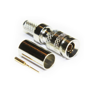 Fiche DIN 1.0/2.3 mâle 12GHz à sertir pour 0.6/2.8