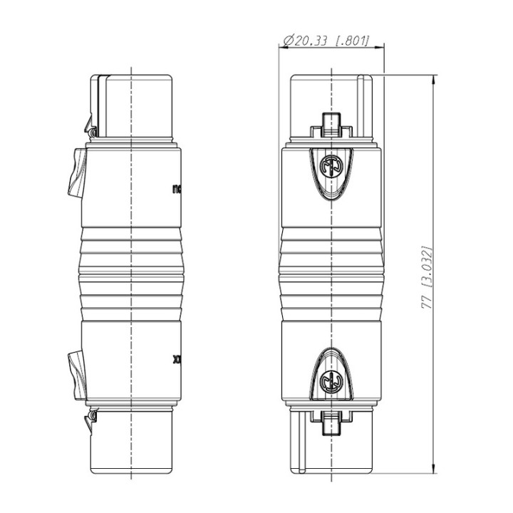 NA3FF Adaptateur XLR 3 pts femelle/femelle
