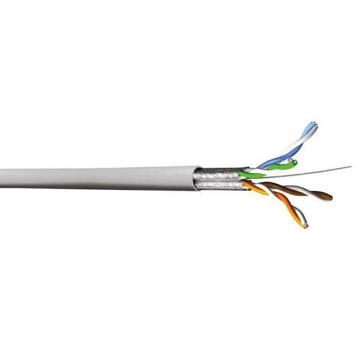 TX200P4 Câble souple cat.6 U/FTP 250MHz PVC gris (mini 100m)