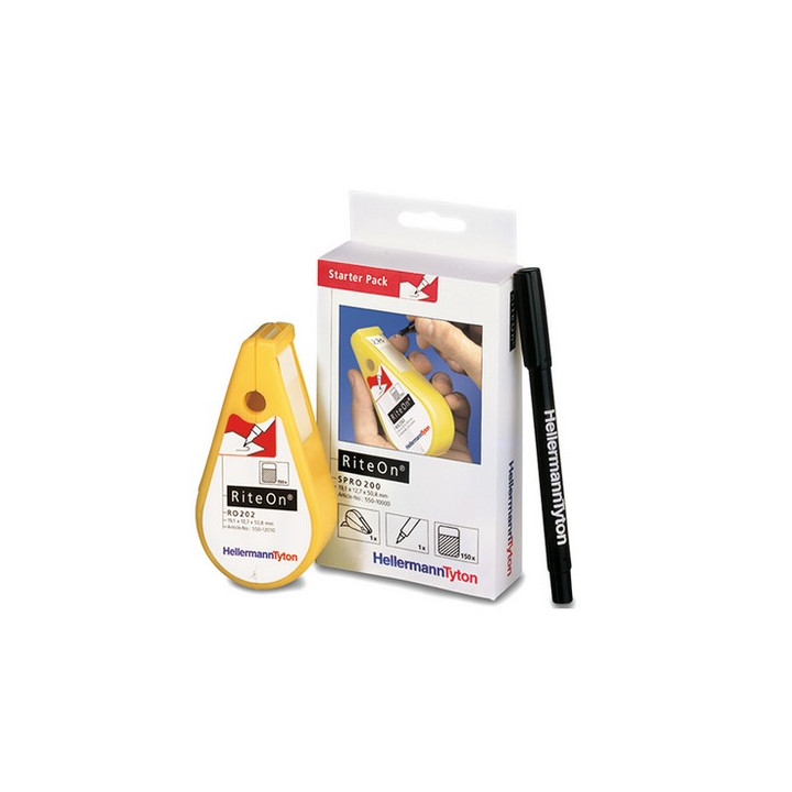 Pack RiteOn (dévidoir de 150 étiquettes) larg. 19.1mm H 12.7 mm+stylo