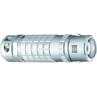 Fiche droite mâle avec serre-câble pour triax 11mm