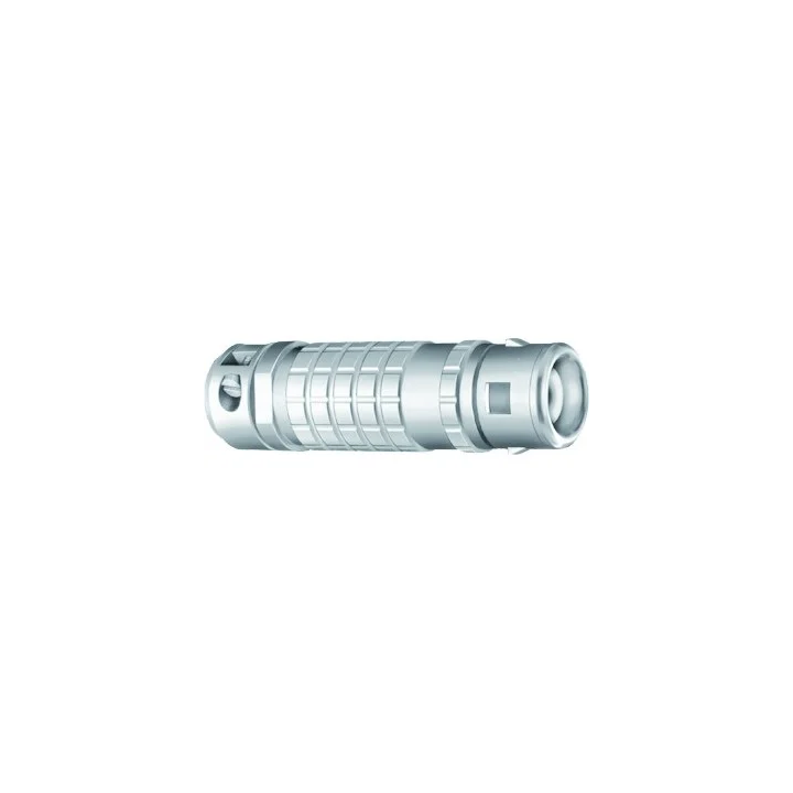 Fiche droite mâle avec serre-câble pour triax 11mm