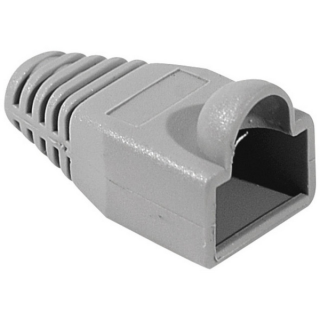 10 manchons à bosse pour RJ45 - 6mm - gris 