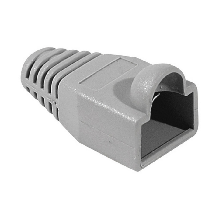 10 manchons à bosse pour RJ45 - 6mm - gris 