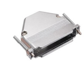 Capot en métal strié avec vis longues pour SUB-D 50 diam.18mm