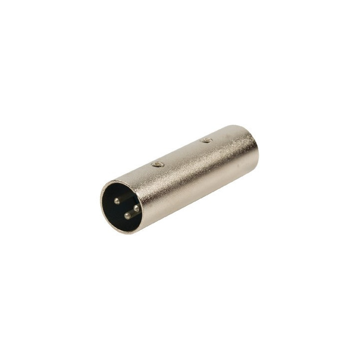 Adaptateur XLR 3 pts mâle/mâle