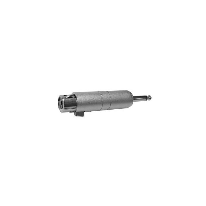 Adaptateur XLR 3 pts femelle/Jack 6.35 mono mâle