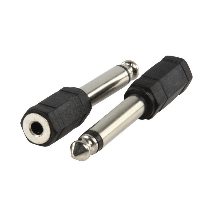 Adaptateur Jack 6.35 mono mâle/Jack 3.5 mono femelle