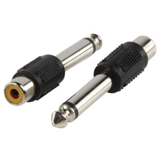 Adaptateur Jack 6.35 mono mâle/RCA femelle