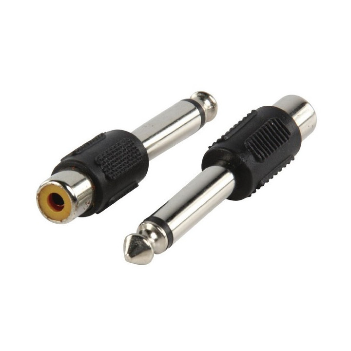 Adaptateur Jack 6.35 mono mâle/RCA femelle