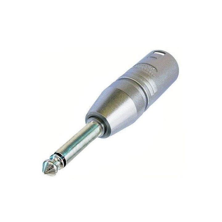 NA2MP Adaptateur XLR 3 mâle/Jack 6.35 mono mâle