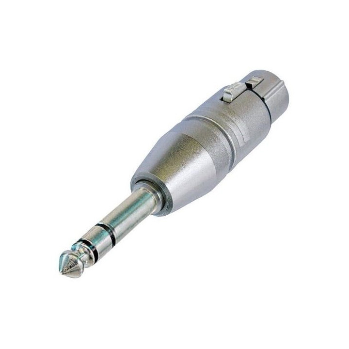 NA3FP Adaptateur XLR 3 femelle/Jack 6.35 stéréo mâle