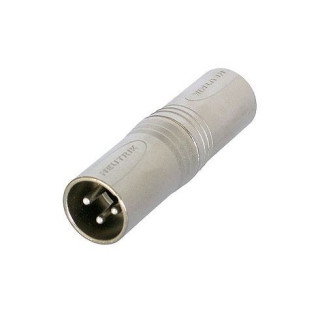 NA3MM Adaptateur XLR 3 pts mâle/ XLR 3 pts mâle