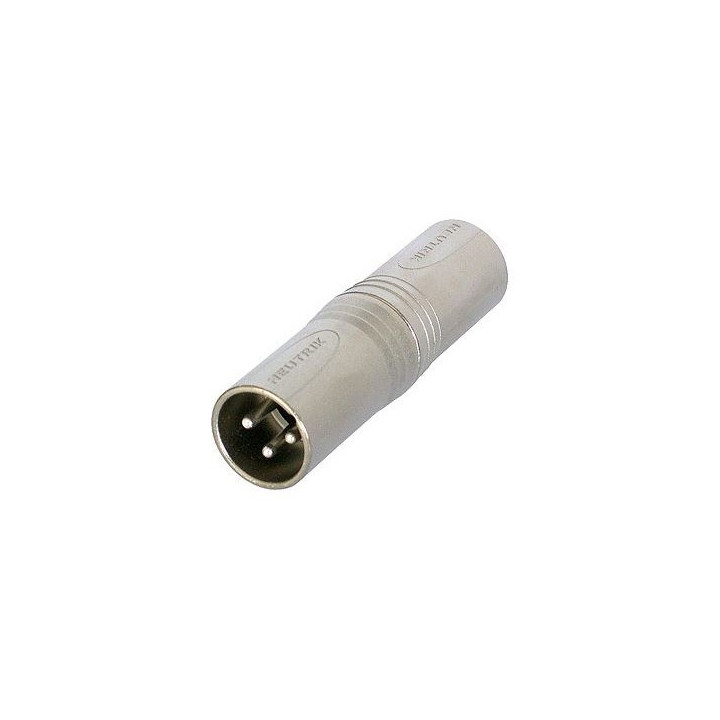 NA3MM Adaptateur XLR 3 pts mâle/ XLR 3 pts mâle