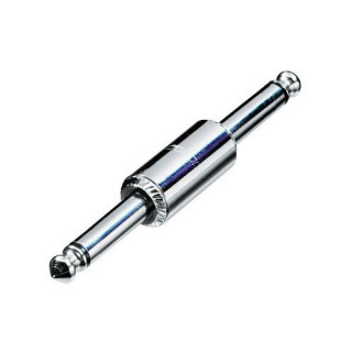 NYS237 Adaptateur Jack 6.35 mono mâle/mâle corps métal