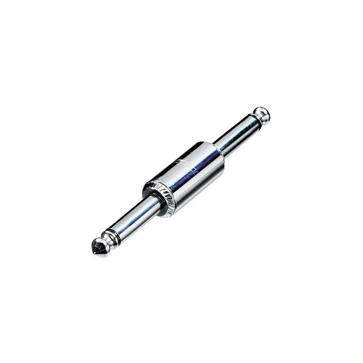 NYS237 Adaptateur Jack 6.35 mono mâle/mâle corps métal