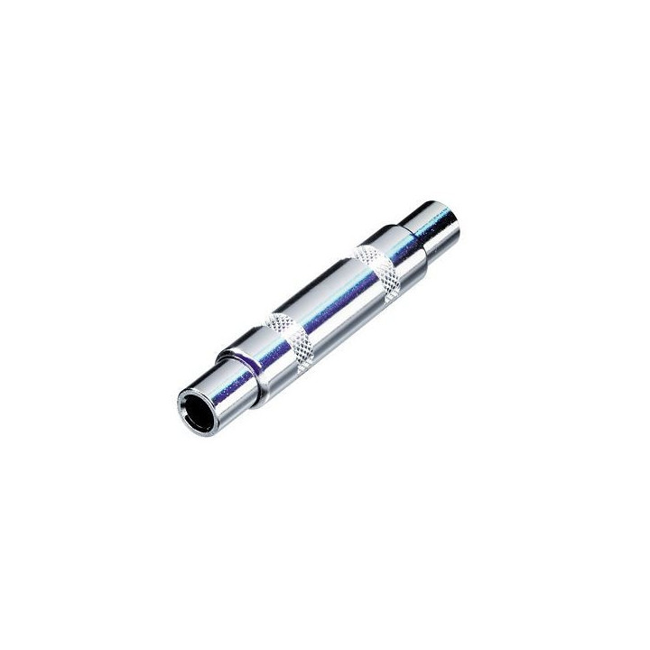 NYS238 Adaptateur Jack 6.35 stéréo femelle/femelle corps métal