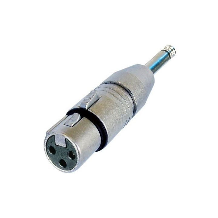 NA2FP Adaptateur XLR 3 femelle/Jack 6.35 mono mâle