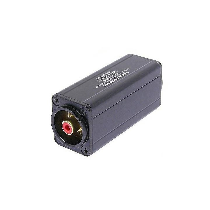 NA2F-D2B-TX Adaptateur avec transfo XLR 3 F/RCA F rouge