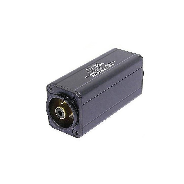 NA2M-D0B-TX Adaptateur avec transfo XLR 3 M/RCA noire