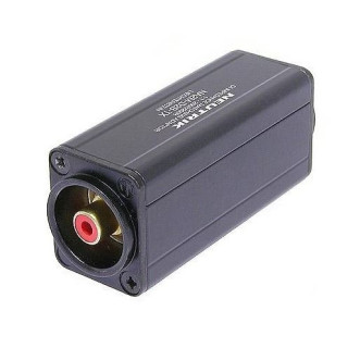 NA2M-D2B-TX Adaptateur avec transfo XLR 3 M/RCA rouge