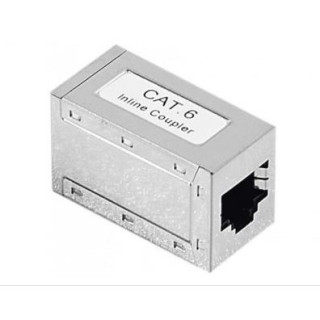 Coupleur RJ45 cat.6 STP blindé femelle-femelle droit