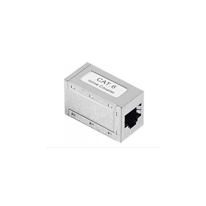 Coupleur RJ45 cat.6 STP blindé femelle-femelle droit