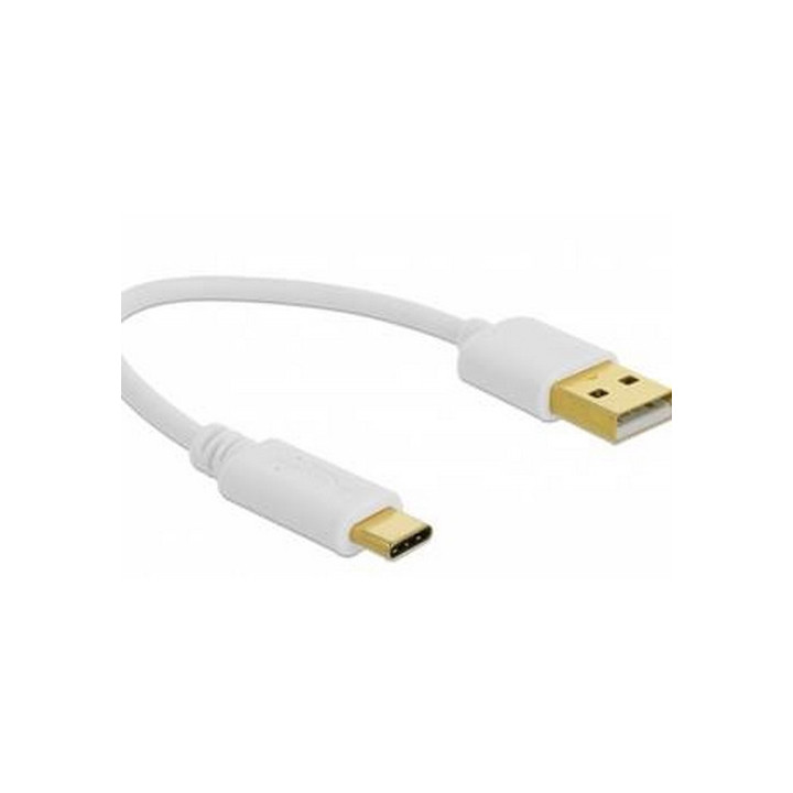 Adaptateur  USB3.2 Type-A M vers USB Type-C M blanc -0.15 m