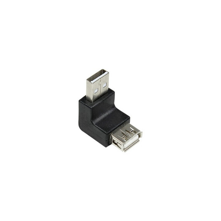 Adaptateur USB 2.0 M/F coudé 90°