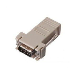 Adaptateur SUBD9 mâle vers RJ45 femelle (vis longues)
