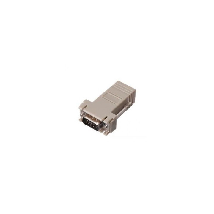 Adaptateur SUBD9 mâle vers RJ45 femelle (vis longues)
