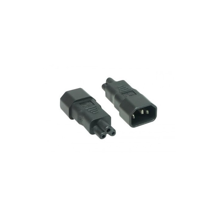 Adaptateur secteur 2.5A IEC C14 mâle/IEC C5 femelle