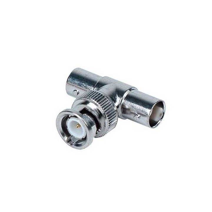 Raccord BNC en T mâle/femelle-femelle 75 Ohms
