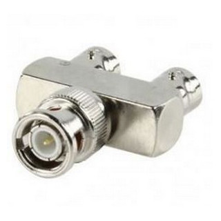 Raccord BNC en U mâle/femelle-femelle 75 ohms