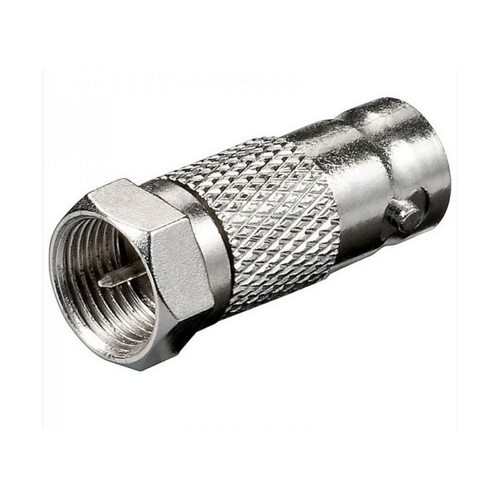 Adaptateur BNC femelle / fiche F mâle