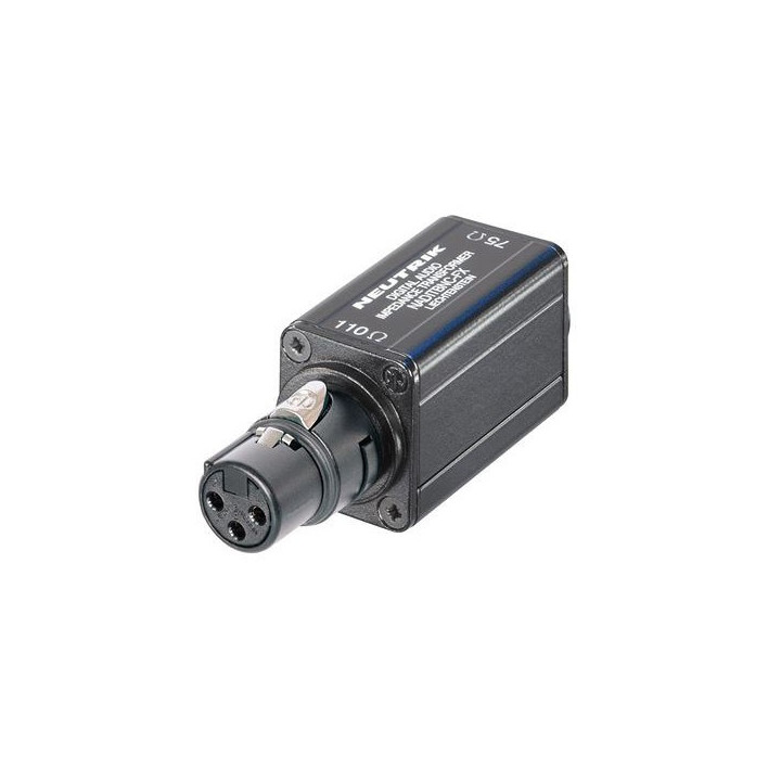 NADITBNC-FX Convertisseur d'impédance XLR femelle / BNC femelle