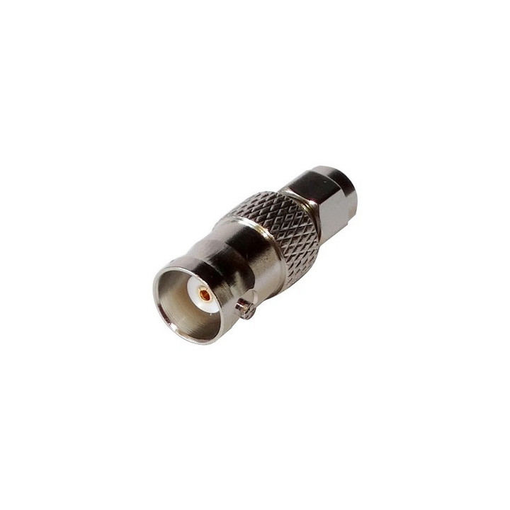 Adaptateur SMA mâle vers BNC femelle 50 ohms