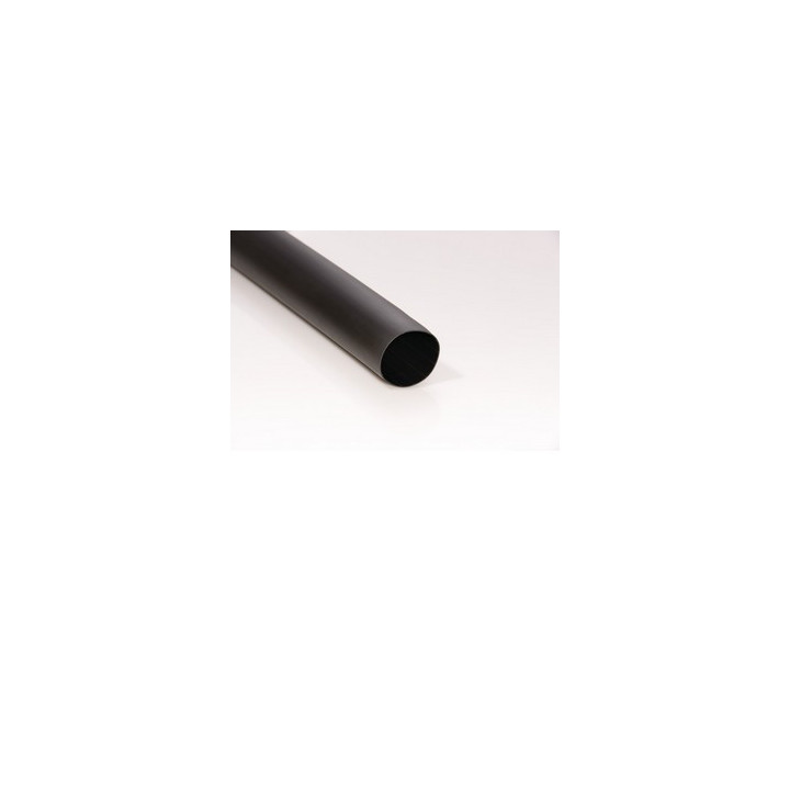 Gaine thermo rétractable noire à paroi adhésive 19/6 mm  long 1.22 m