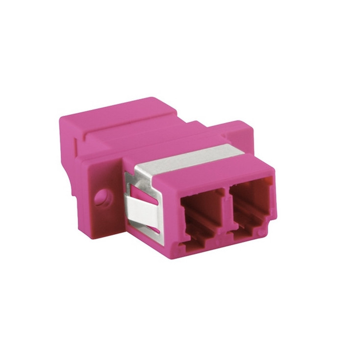Traversée optique LC/LC duplex multimode violet