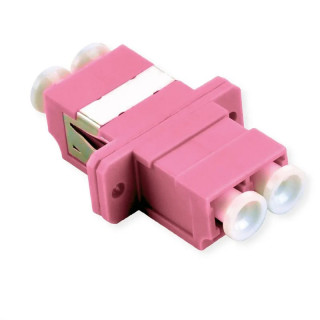 Traversée optique LC/LC duplex multimode OM4 violet