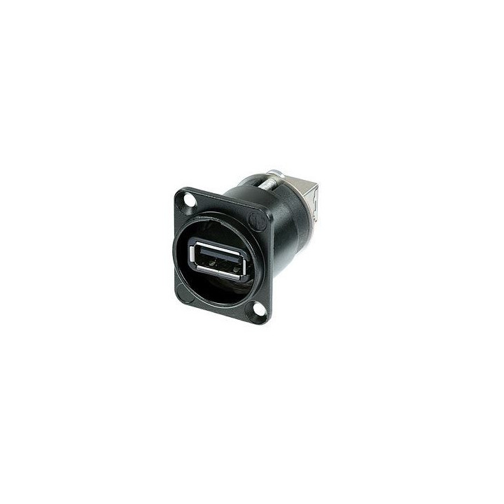 NAUSB-W-B Traversée USB 2.0 type A/B réversible série D corps noir
