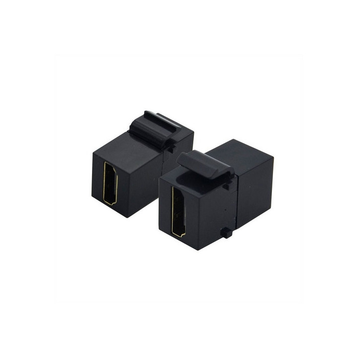 Embase Keystone HDMI 2.0 F/F noire