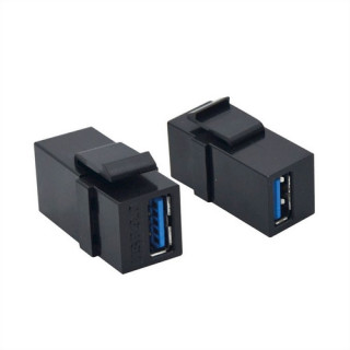 Embase Keystone USB 3.2 Gen 1 F/F noire